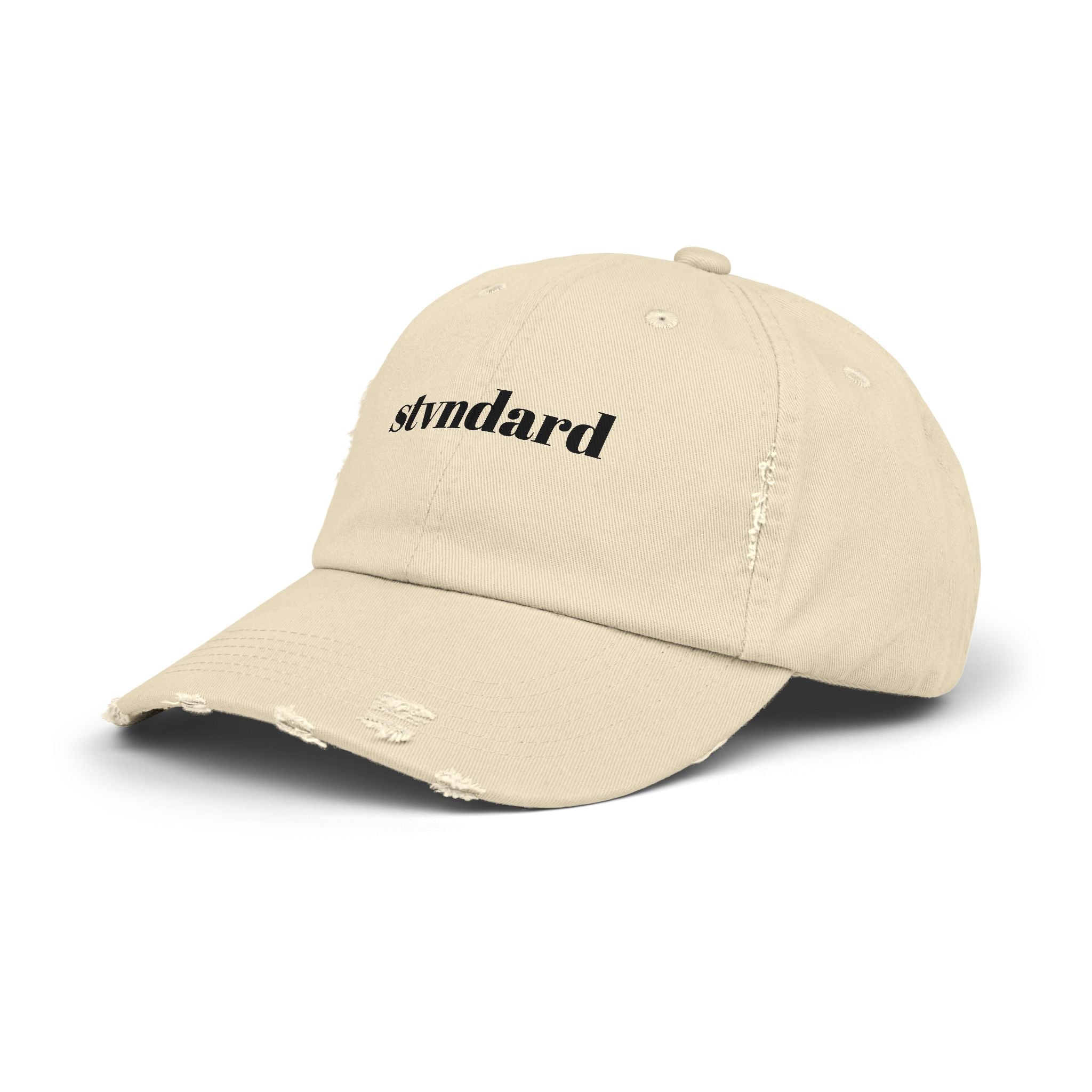 Distressed 'stvndard' Dad Hat — Vintage Washed Baseball Cap
