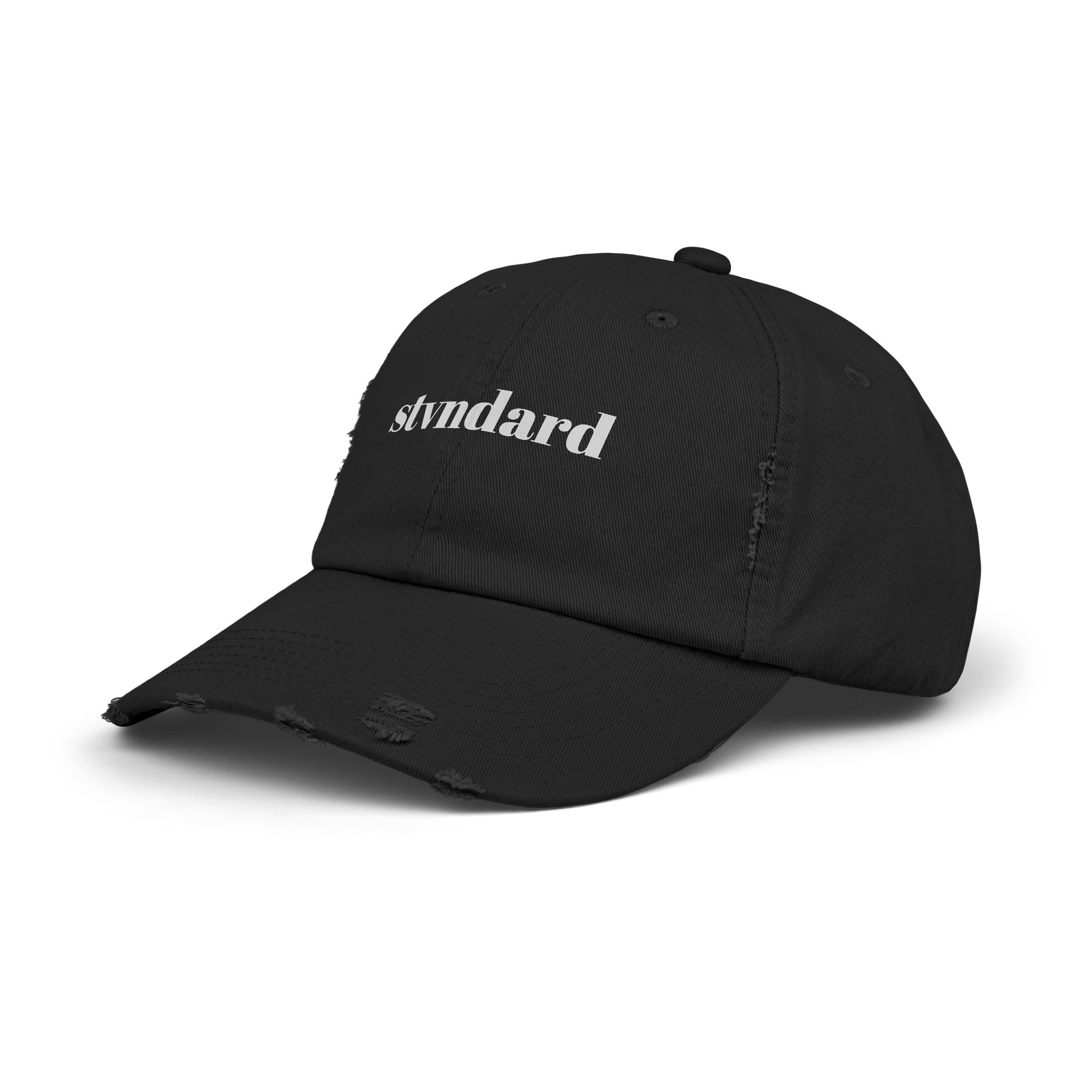 Distressed 'stvndard' Dad Hat — Vintage Washed Baseball Cap