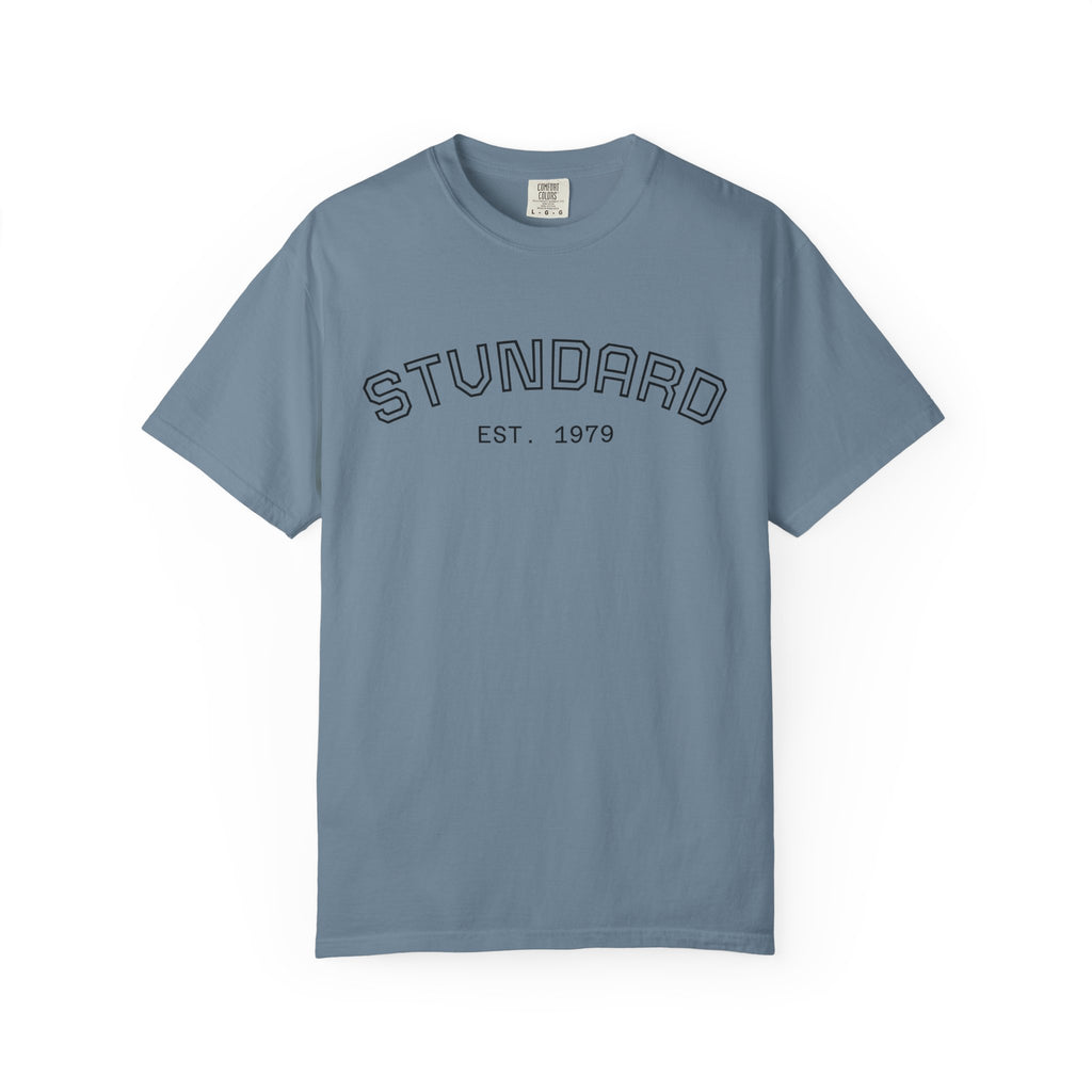 Standard Graphic T-Shirt — "STUNDARD Est. 1979" Front & Swirl Back