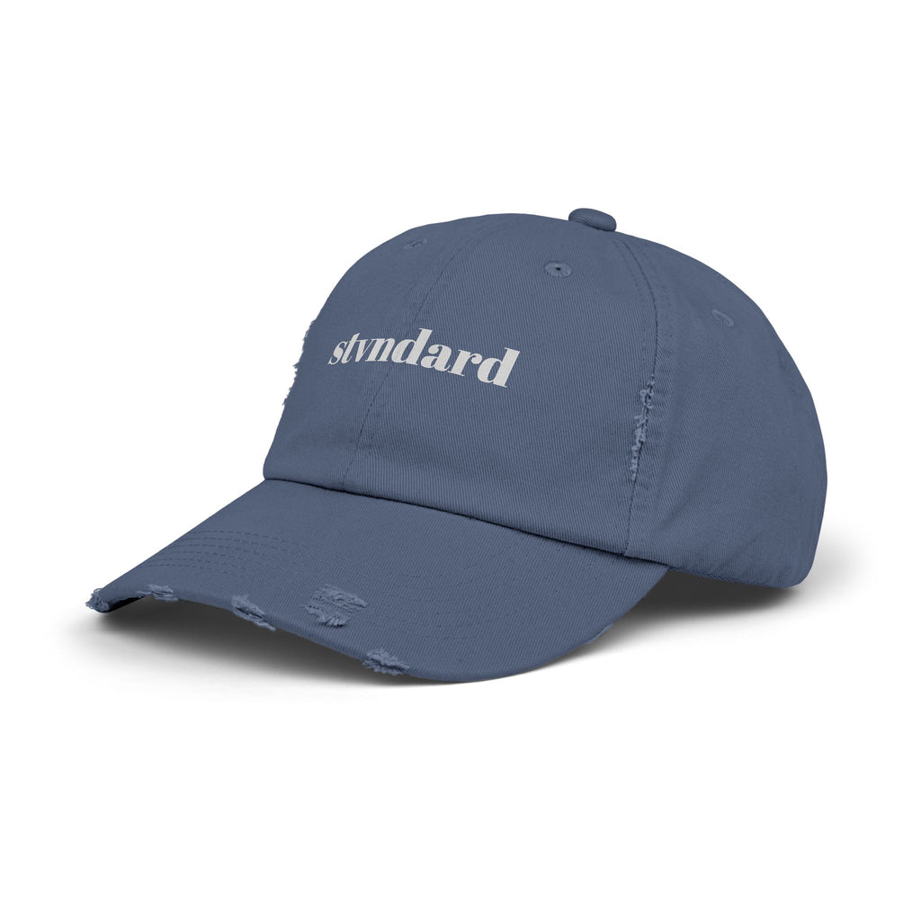 Distressed 'stvndard' Dad Hat — Vintage Washed Baseball Cap